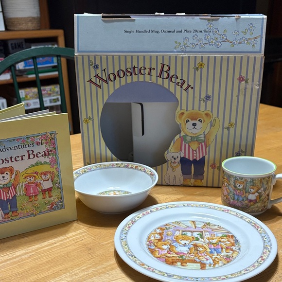 Wooster Bear Party Set with Mug, Bowl, and Plate - - Picture 1 of 9